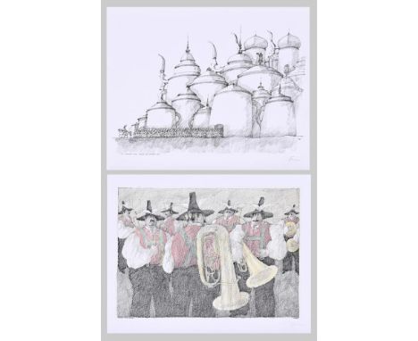                     FLORA,             Paul(1926 Glurns - 2009 Innsbruck)    2 Werke: "Die Bayrische Armee verlässt ihre Metr