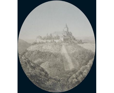                     STEUERWALDT,             Wilhelm(1815 Quedlinburg - 1871 Quedlinburg)    Burg Falkenstein im HarzBleistif