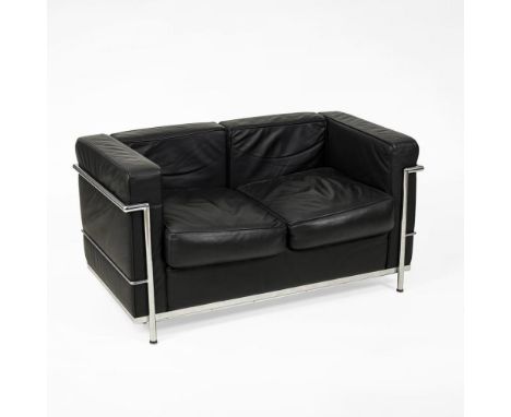 LC3-Sofa, nach Le Corbusier. 1960er/70er Jahre. Entwurf: 1928. Wohl Italien. Unsigniert.                     LE CORBUSIER, (1