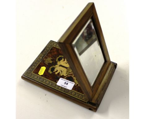 A Sorrento ware folding mirror