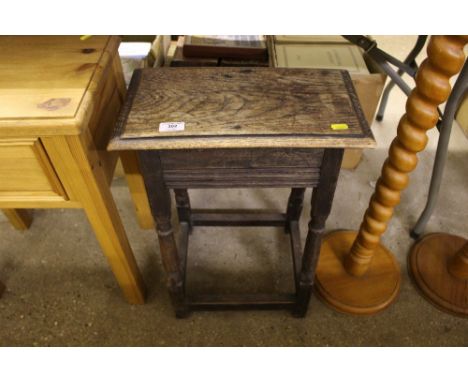 An oak joint stool