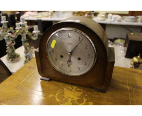 A Smiths Enfield two hole mantel clock