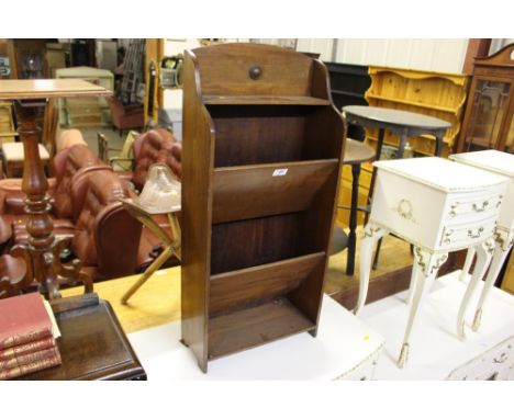 A mahogany book trough