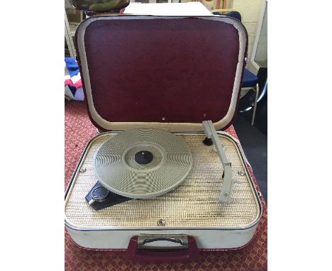 A mid 20th century portable record player.
