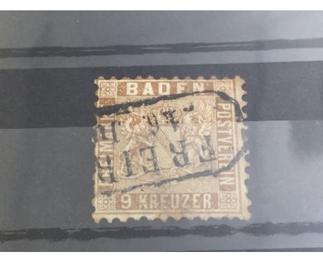 Baden 1862 SG25 Used Cat £200.