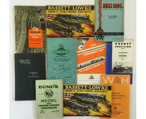 Selection of Railway Modelling handbooks and catalogues, includes 'Bond's Model and Experimental Engineering Handbook' 1950 E