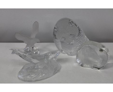 A collection of glass ornaments including Goebel &amp; Scandinavian 