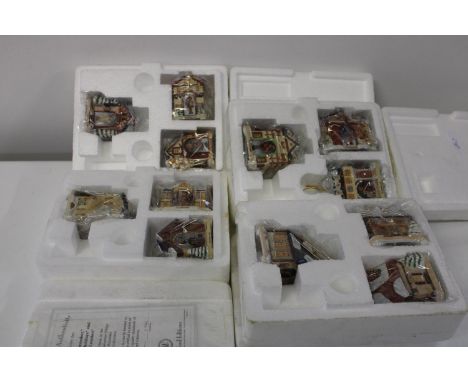 Twelve M.L Hummel Bavarian village models 