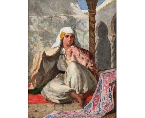 ELIZE FLORENCE BRIDELL-FOX (BRITISH 1824-1905) ALGIERS Oil on canvas Signed and dated '1865' (lower right) 33 x 25cm (12 x 9¾