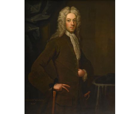 FOLLOWER OF SIR GODFREY KNELLER A PORTRAIT OF EDWARD STANLEY, 11TH EARL OF DERBY (1689-1776) Oil on canvas 100 x 125cm (39¼ x