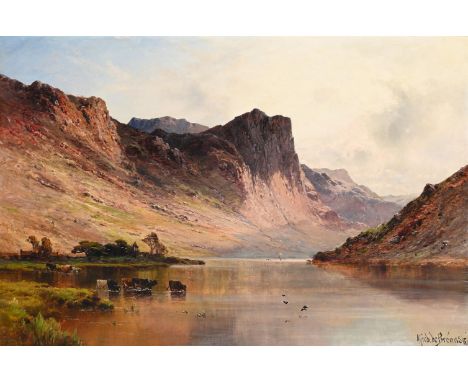 ALFRED DE BREANSKI SENIOR (BRITISH 1852-1928) LOCH AWE Oil on canvas Signed (lower right) 60 x 91cm (23½ x 35¾ in.)   Conditi