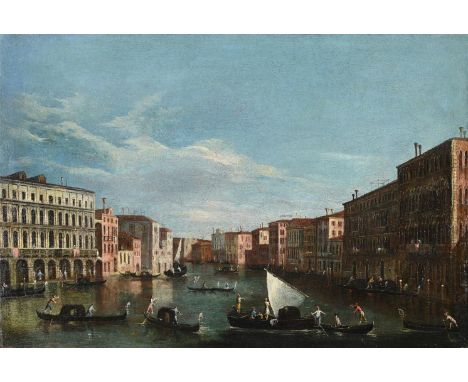 ATTRIBUTED TO THE MASTER OF THE LANGMATT FOUNDATION VIEWS (ITALIAN FL. 1740-1770) THE GRAND CANAL FROM THE PALAZZO MORO LIN A