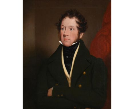 ENGLISH SCHOOL (19TH CENTURY) PORTRAIT OF A GENTLEMAN IDENTIFIED AS WILLIAM LEWISHENNING Oil on canvas 74 x 61cm (29 x 24 in.