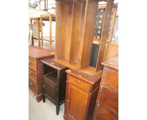 retro book shelf & 2 pot cupboards