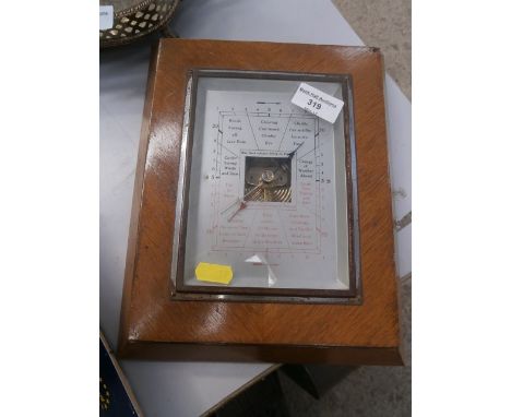 vintage wood cased barometer