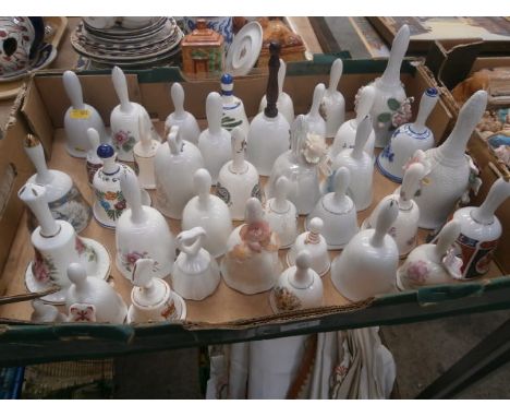 box of ceramic bells