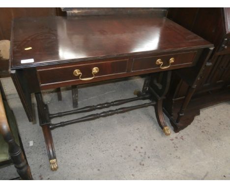 sofa table with brass claw feet