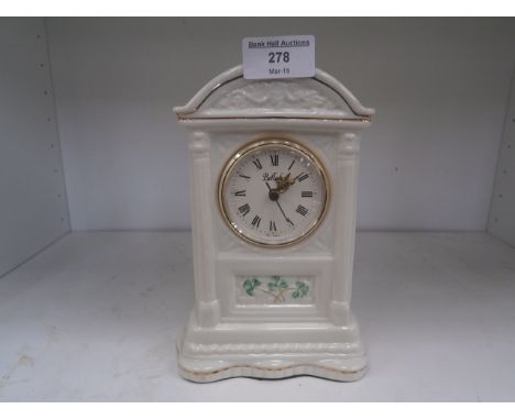 belleek ceramic clock