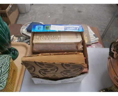 selection of vintage cookery books