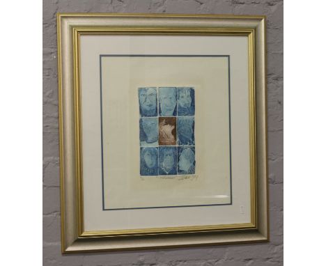 South African school large limited edition signed lithograph print, titled Influences.