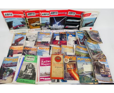 Meccano - Airfix - A large quantity of predominately Meccano Magazine and Airfix Magazines dating from the 1950's- 1960's. Lo