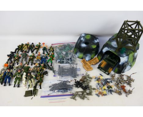 Lanard - Chap Mei - A battalion of approximately 26 unboxed Lanard / Chap Met 'The Corps' action figures and similar, with so