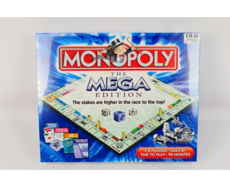 Hasbro - Monopoly - An unopened The Mega Edition Monopoly set 2007 issue. This set is still factory shrink wrapped so appears
