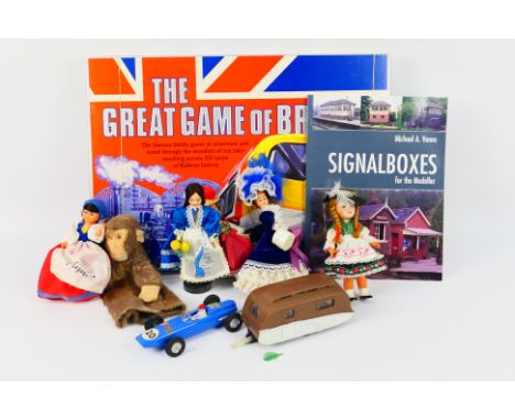 Lucky Toys - OK Toys - Bambola Toys - A boxed board game The Great Game Of Britain, a Lucky Toy racing car, an OK Toys carava