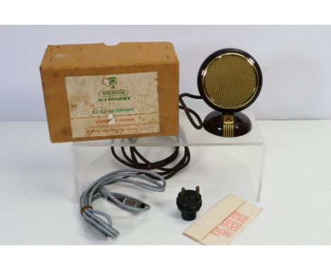 Grundig - A boxed vintage Grunding Microphone with cable. (This does not constitute a guarantee) [L]
