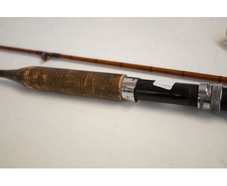 Vintage split cane fly rod, called 'The Light Caster' (allcock)