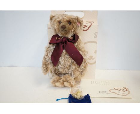 Steiff bear with original box, COA & metal bear