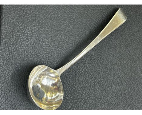 Victorian silver ladle, London Hallmark date letter N, makers SA, total weight 50grams 