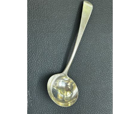 Victorian silver ladle, London Hallmark, date letter N, makers SA, total weight 50grams