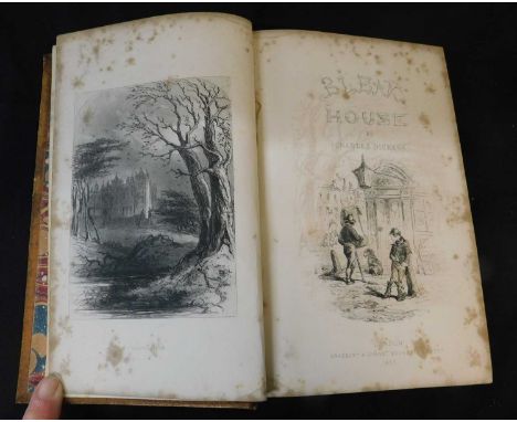 CHARLES DICKENS: BLEAK HOUSE, ill H K Browne, London, Bradbury &amp; Evans, 1853, 1st edition in book form with most of the e