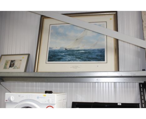 J Stevenson, limited edition print of racing yachts 29/850