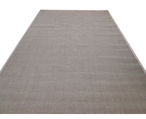 CONTEMPORARY JUTE CARPET, 500cm x 300cm, oatmeal woven ground.