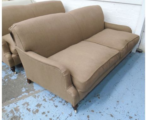 SOFA, in the style of the Andrew Martin Montague sofa, 85cm x 200cm x 100cm. (with faults)