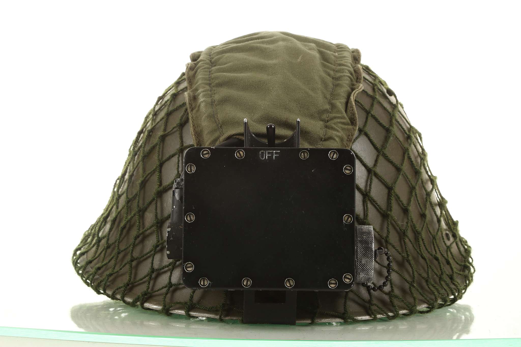 British Army night vision goggles and helmet c.1984, infra red vision