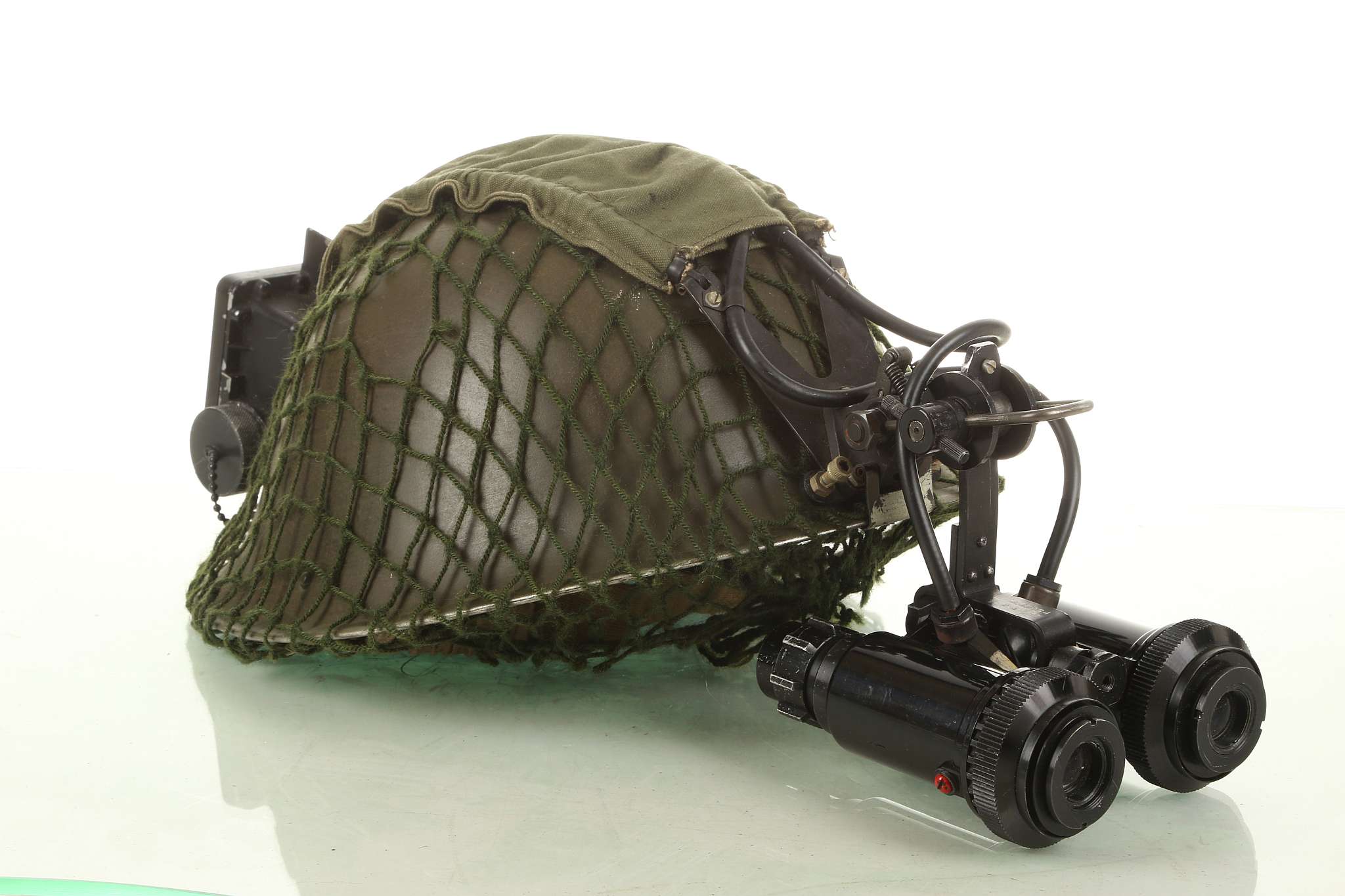 British Army night vision goggles and helmet c.1984, infra red vision