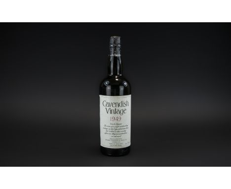 Cavendish Vintage 1949 Bottle of Port, Produce of South Africa, outstanding vintage in the Cape which has been late bottled i