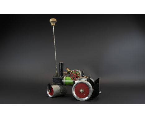 Mamod Vintage Steam Traction Engine (Birmingham), with alloy wheels; early model, unboxed