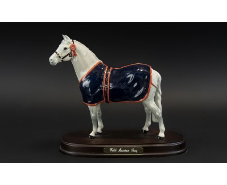 Beswick - Hand Painted Ltd Edition Ceramic Horse Figure ' Champion Welsh Mountain Pony ' Model No A247. Designer Graham Tongu