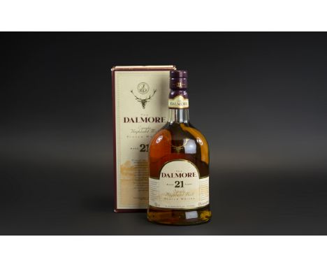 Dalmore Single HIghland Malt Scotch Whisky. Aged 21 Years, With Soft Rich Tones, Matured In Sherry Oaks Caskets, Excellent Wh