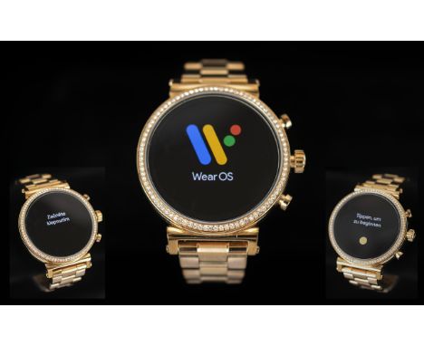 Michael Kors - MK5063 Access Sofie Touchscreen Smart Watch, Case / Bracelet, Rose Gold PVD / Stainless Steel. Features - Push