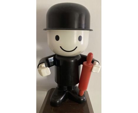 Vintage Homepride Man with flour grader hat and containing cutters, spoons and recipe book.