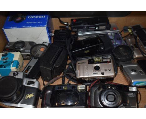 A selection of 35mm and compact cameras