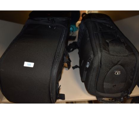 Two rucksack camera bags Tamrac and Lowpro
