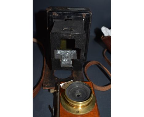 An Adolf Sosna, Bremen camera and a Thornton packard brass lens