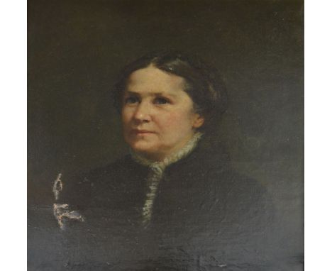 19th Century English School,PORTRAIT OF A LADY IN PERIOD DRESS Within gilded frame, 31 x 26 cms