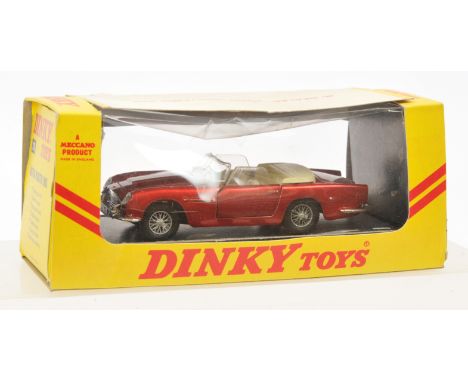 Dinky Toys 110 Aston Martin DB5 Convertible - Metallic red body, ivory interior and tonneau, chrome trim and cast wire wheels